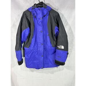 The North Face Size S Windbreaker Jacket Womens Vtg 90s Gore Tex black/ blue
